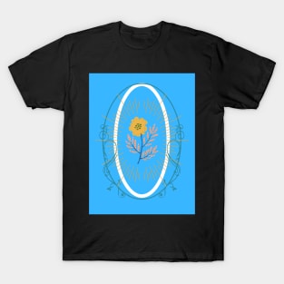 flower blue T-Shirt